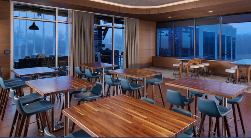 Commercial restaurant tables and table bases
